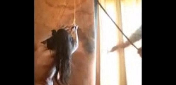  Sumisa adicta le gusta el castigo amarrada desnuda  - sado extremo